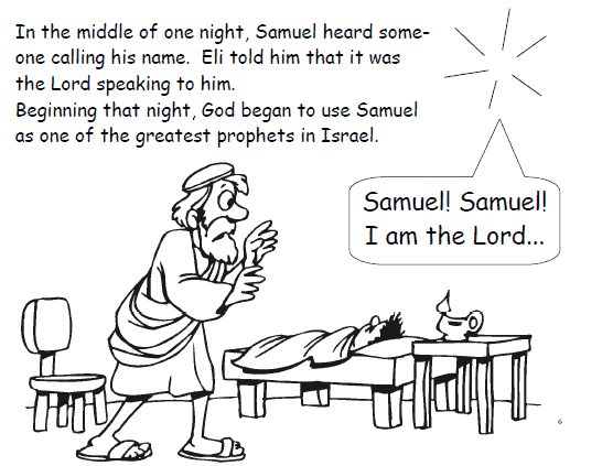 bible story coloring pages samuel - photo #36