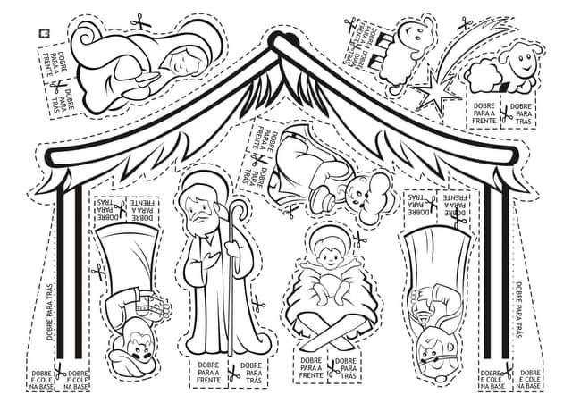 nativity christmas coloring pages - photo #35