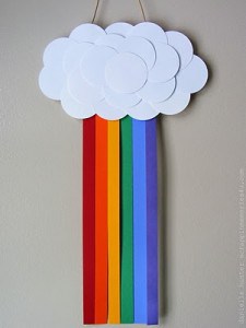 Circle Punch Cloud and Rainbow