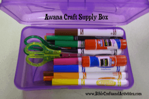 Awana Craft Supply Box