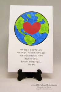 John 3:16 Earth Printable