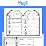 Crafts - Ten Commandments - Bible Crafts and Activities