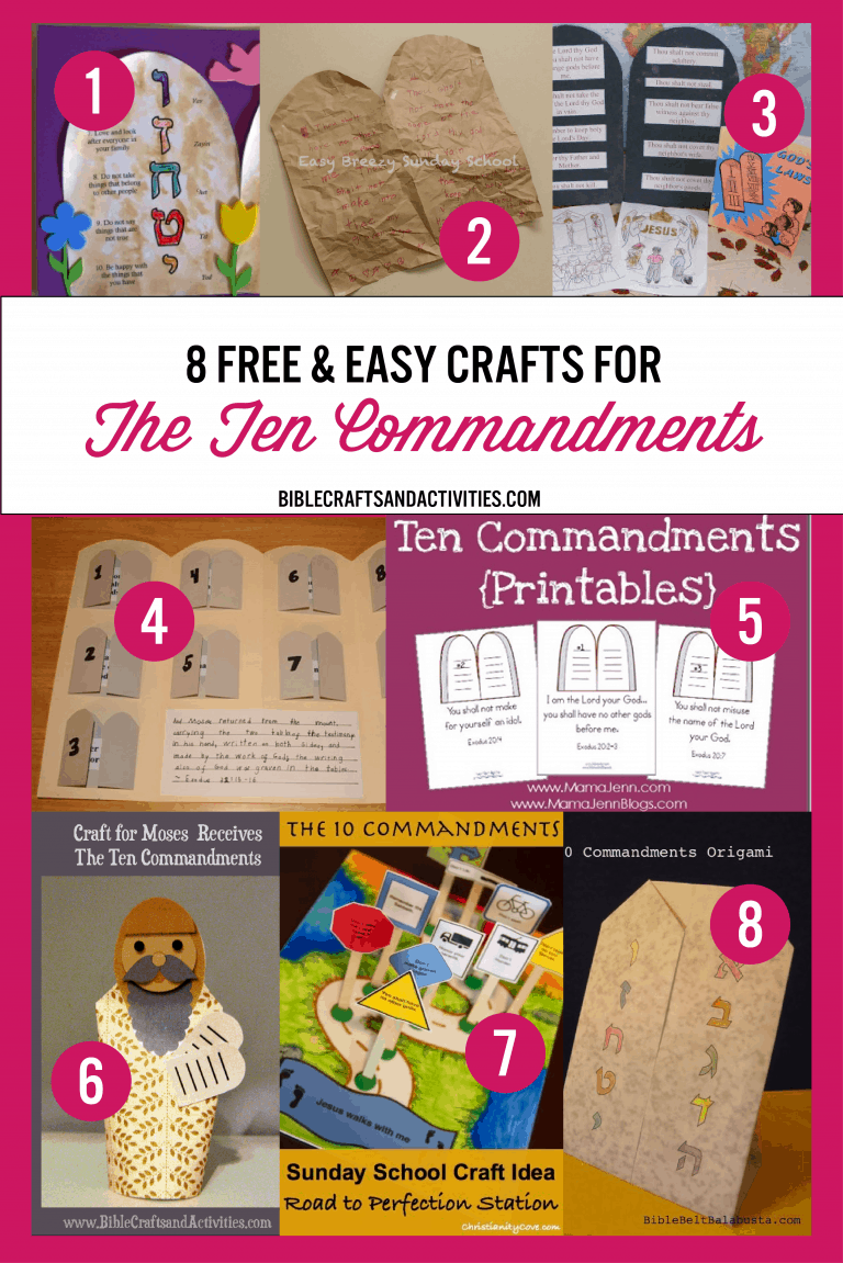 Crafts - Ten Commandments - Bible Crafts and Activities