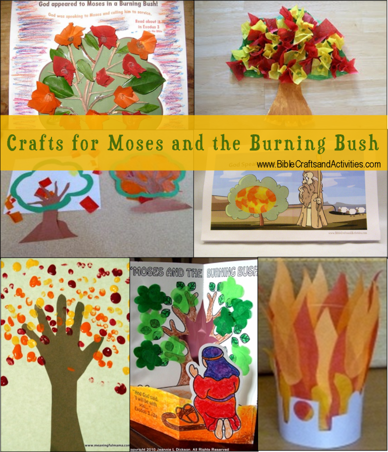 craft ideas for moses and the burning bush