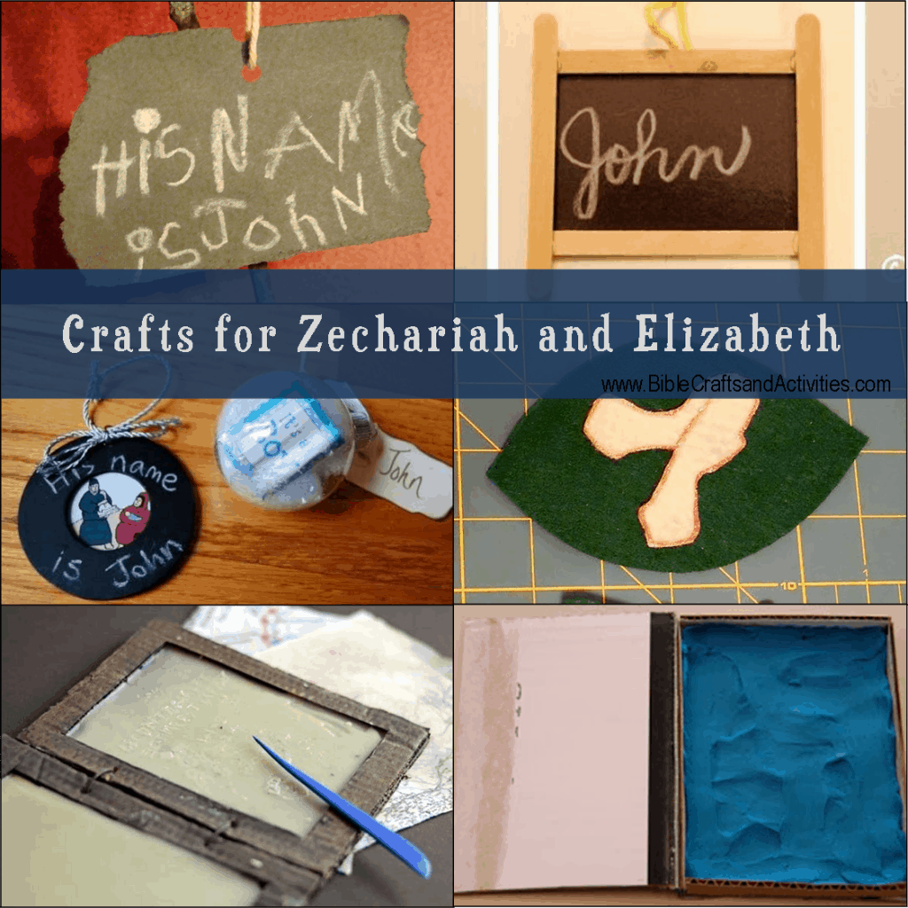 Crafts for Zechariah and Elizabeth - Bible Crafts and Activities