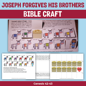 printable craft for joseph forgives his brothers