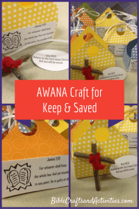 AWANA Craft for Keep & Saved