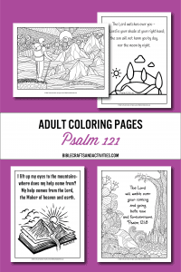 coloring pages for psalm 121