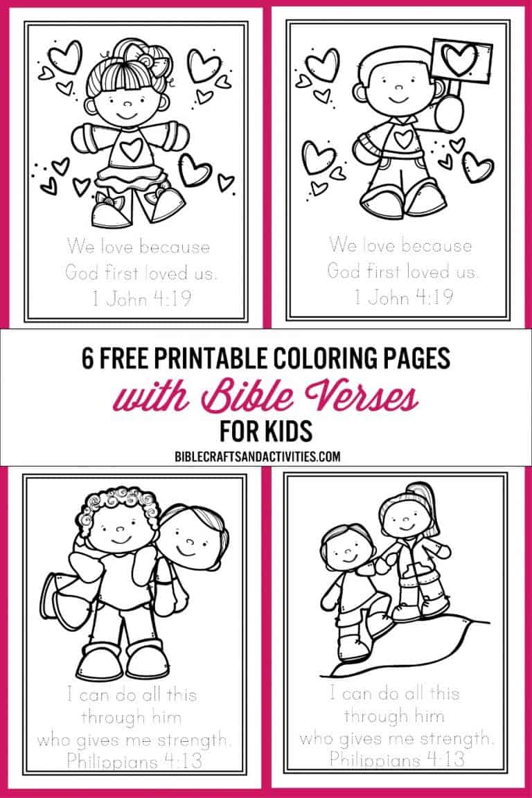 Free Bible Verse Coloring Pages - Bible Crafts and Activities