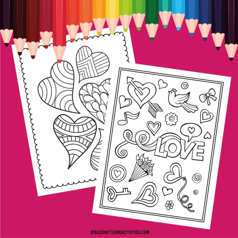 free valentine coloring pages  bible crafts and activities