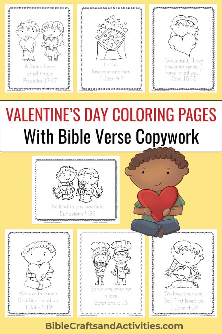 samples of Valentine's Day coloring pages
