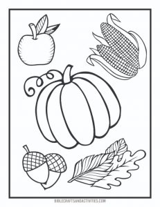 Fall Coloring Pages - Bible Crafts and Activities