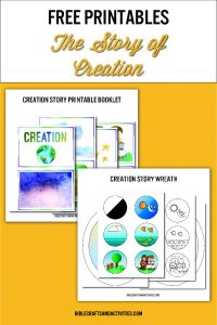 crafts for the creation story booklet and wreath