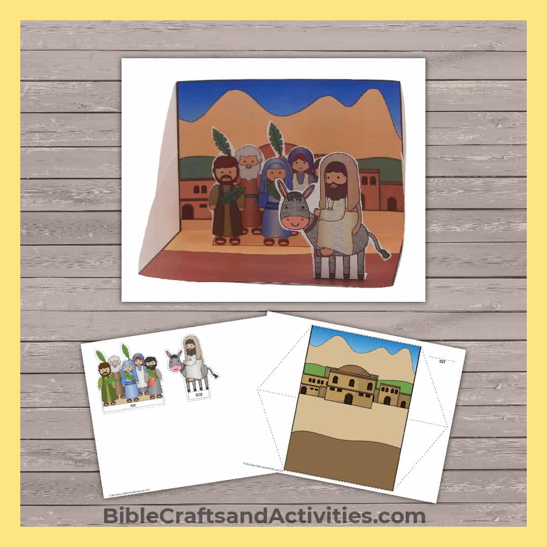 palm sunday craft printable Bible Crafts and Activities