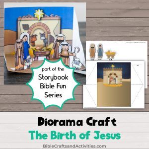 diorama for the nativity story preschool craft