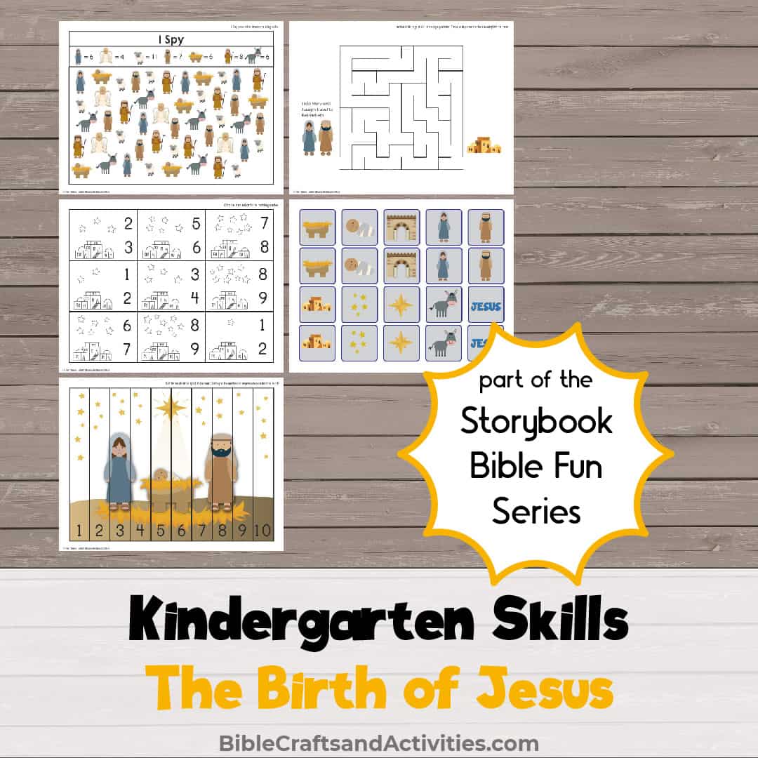 examples of printable activities for the birth of Jesus