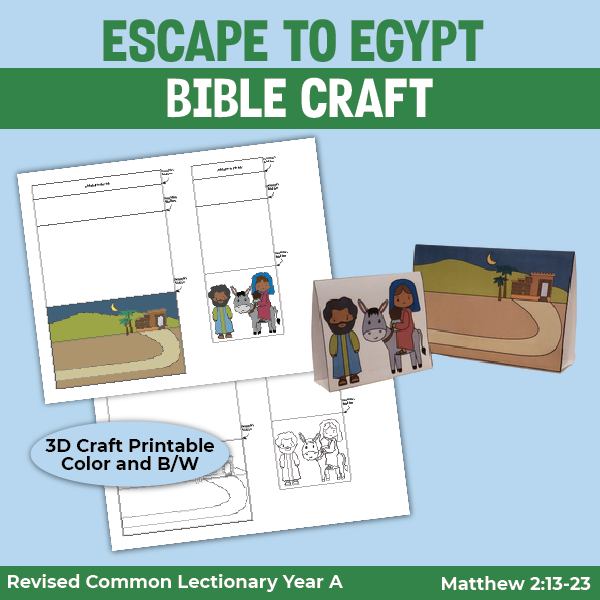 escape to egypt printable craft