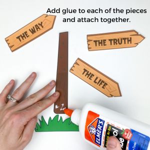 glueing pieces together