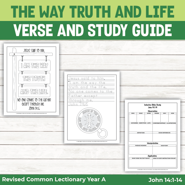 activity pages for the way truth and life