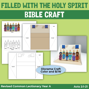 craft for the story of Pentecost from Acts 2:1-12