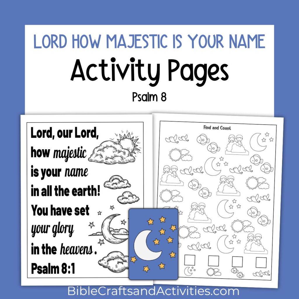 Lord How Majestic Is Your Name Activity Pages