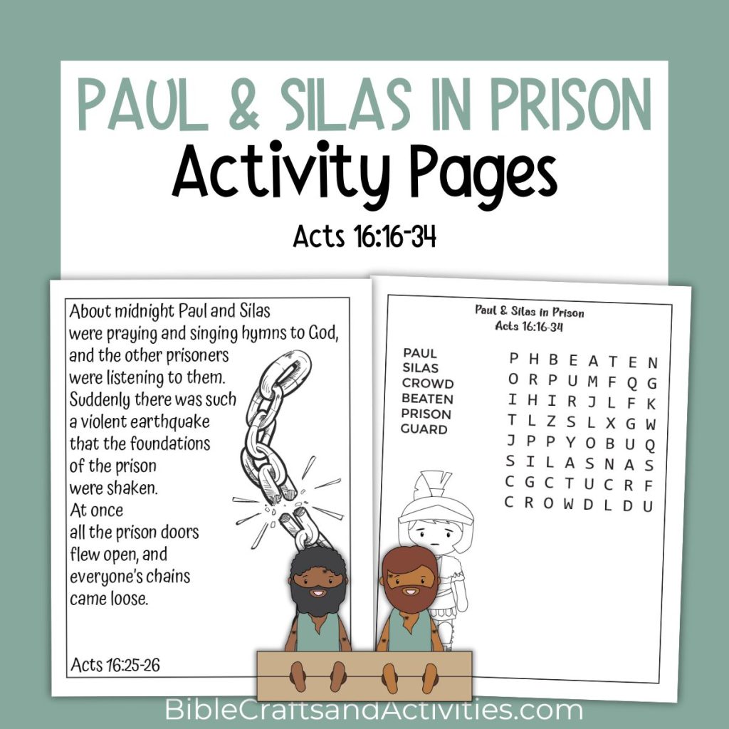 paul and silas activity pages