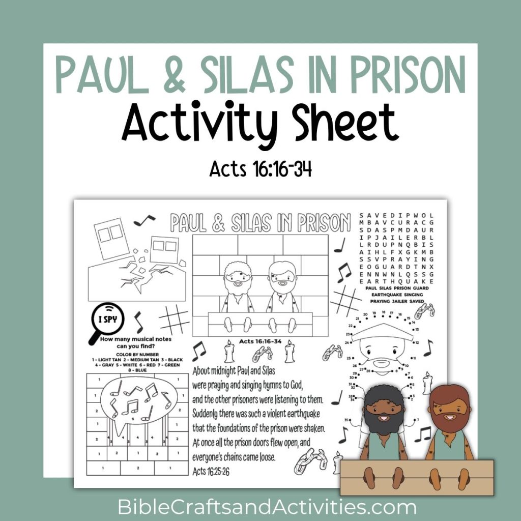 paul and silas activity sheet