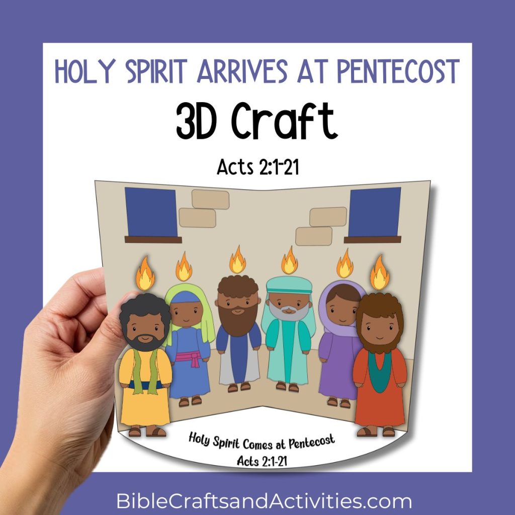 Holy Spirit comes at Pentecost Craft