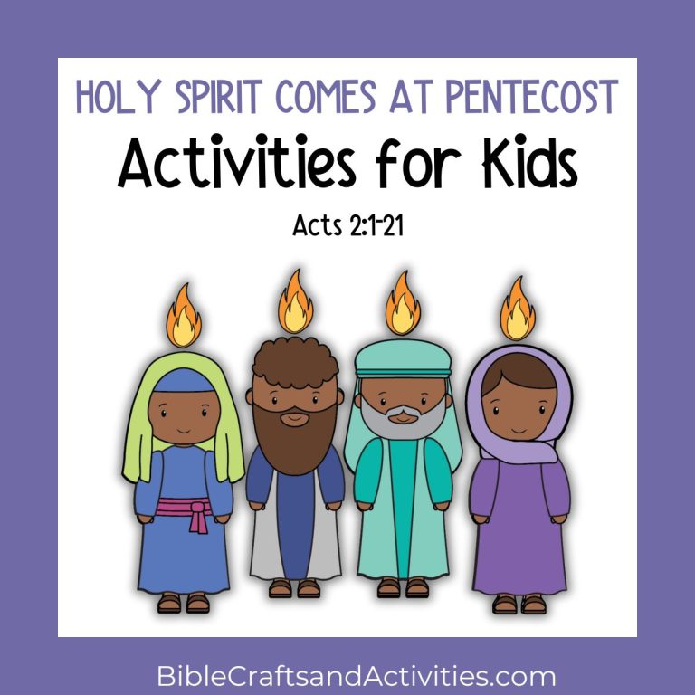 Holy Spirit comes at Pentecost Activities for Kids