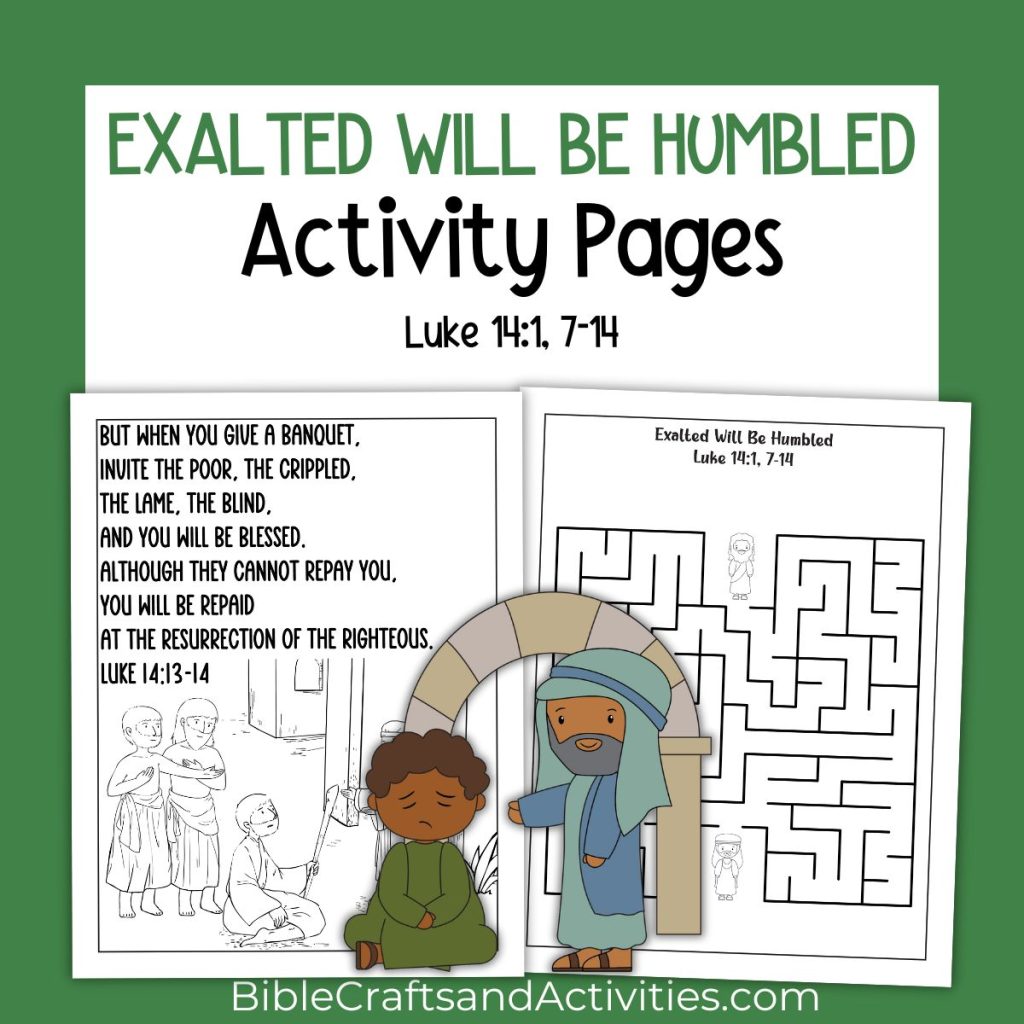 exalted will be humbled activity pages